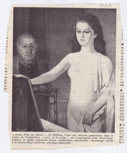 Αναπαραγωγή έργου του Balthus “Jeune Fille au miroir”