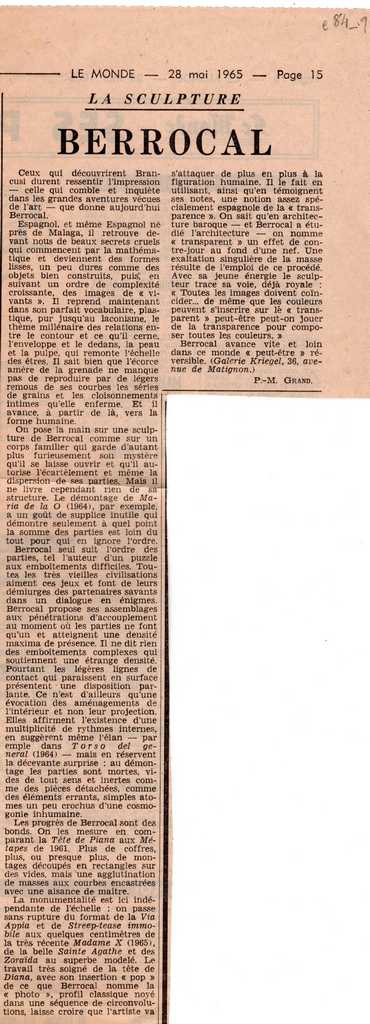 “Berrocal”