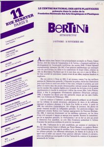 Έκθεση Gianni Bertini