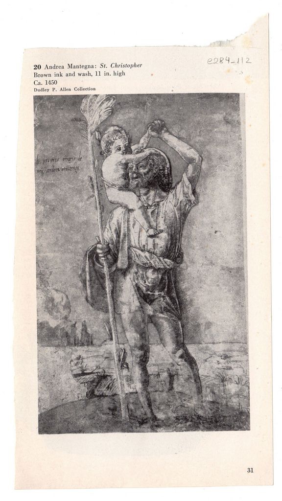 Αναπαραγωγή έργου του A. Mantegna “St. Christopher”