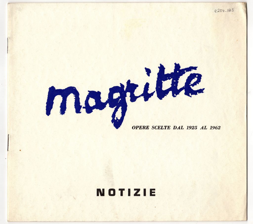 “Magritte. Opere scelte dal 1925 al 1962”