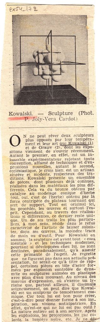“Kowalski- Sculpture”