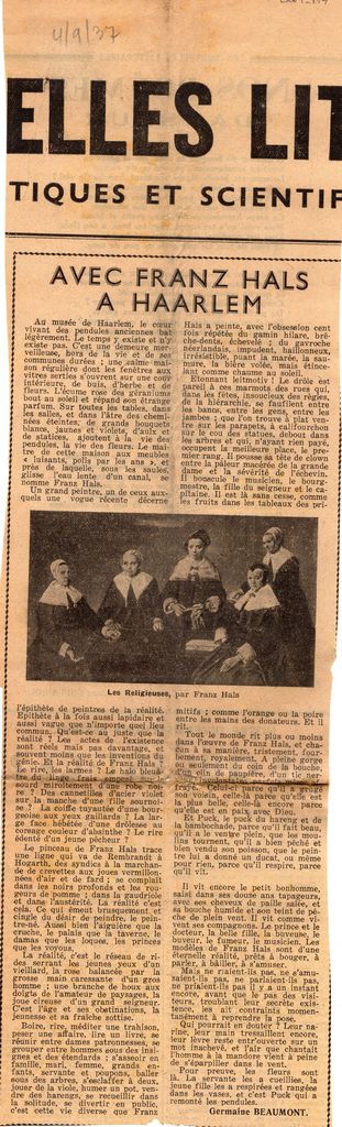 “Avec Frans Hals à Haarlem”