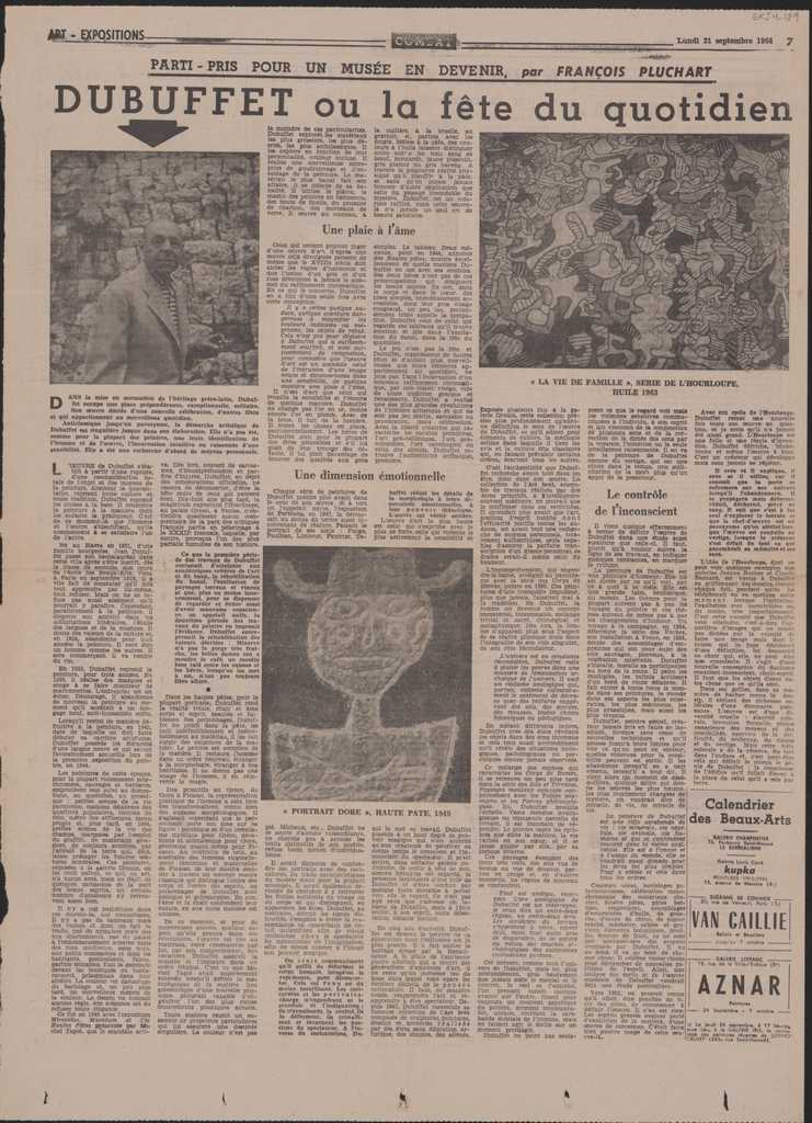 “Dubuffet ou la fête du quotidien”