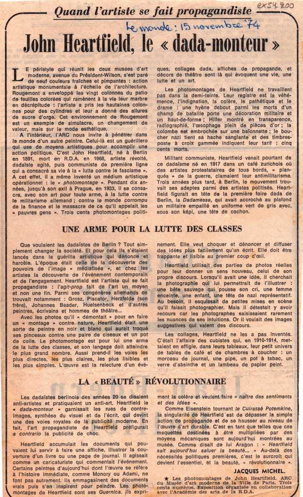 “John Heartfield, le ‘Dada monteur'”