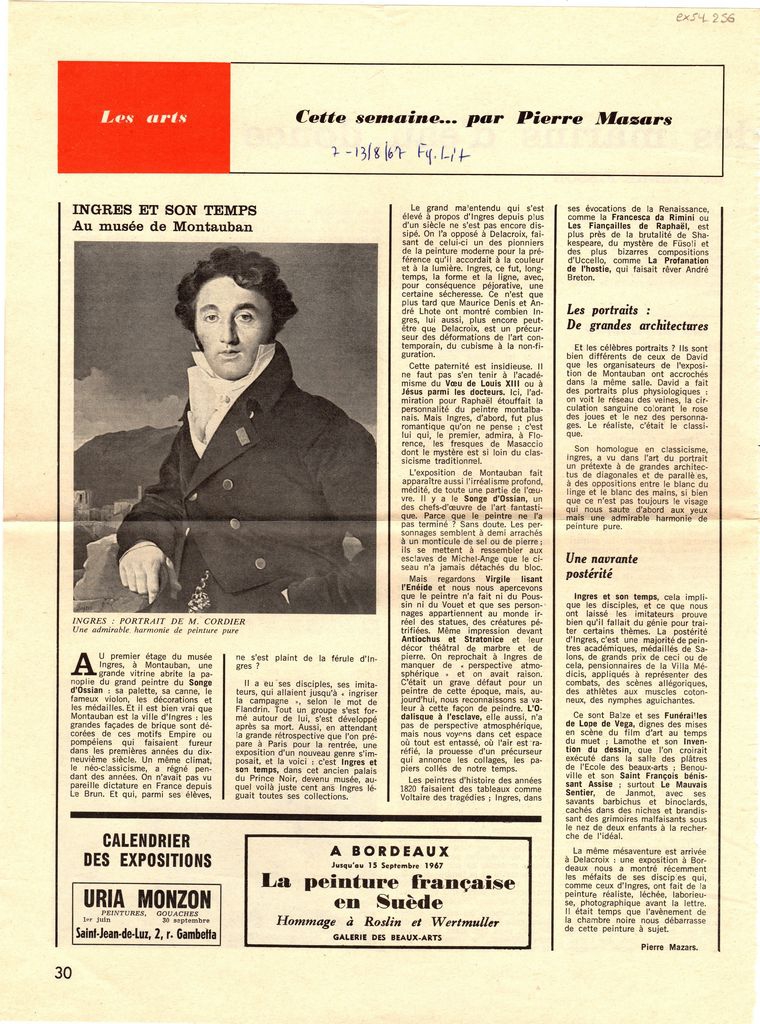 “Ingres et son temps”