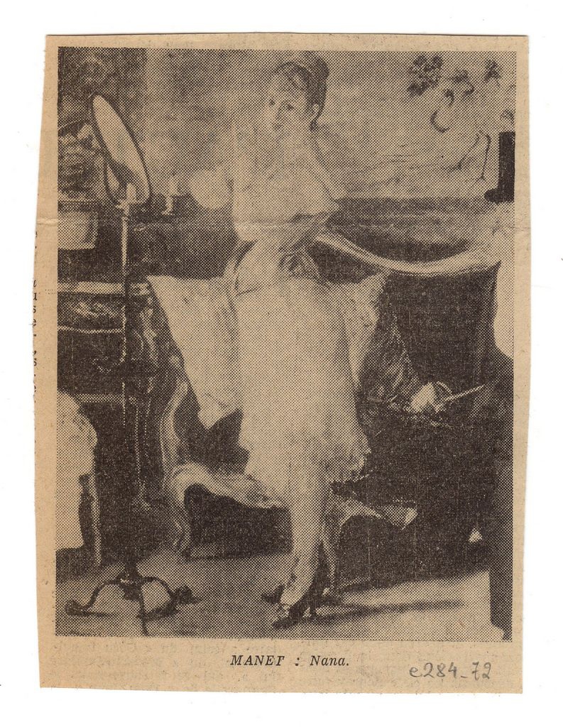 Αναπαραγωγή έργου του E. Manet “Nana”