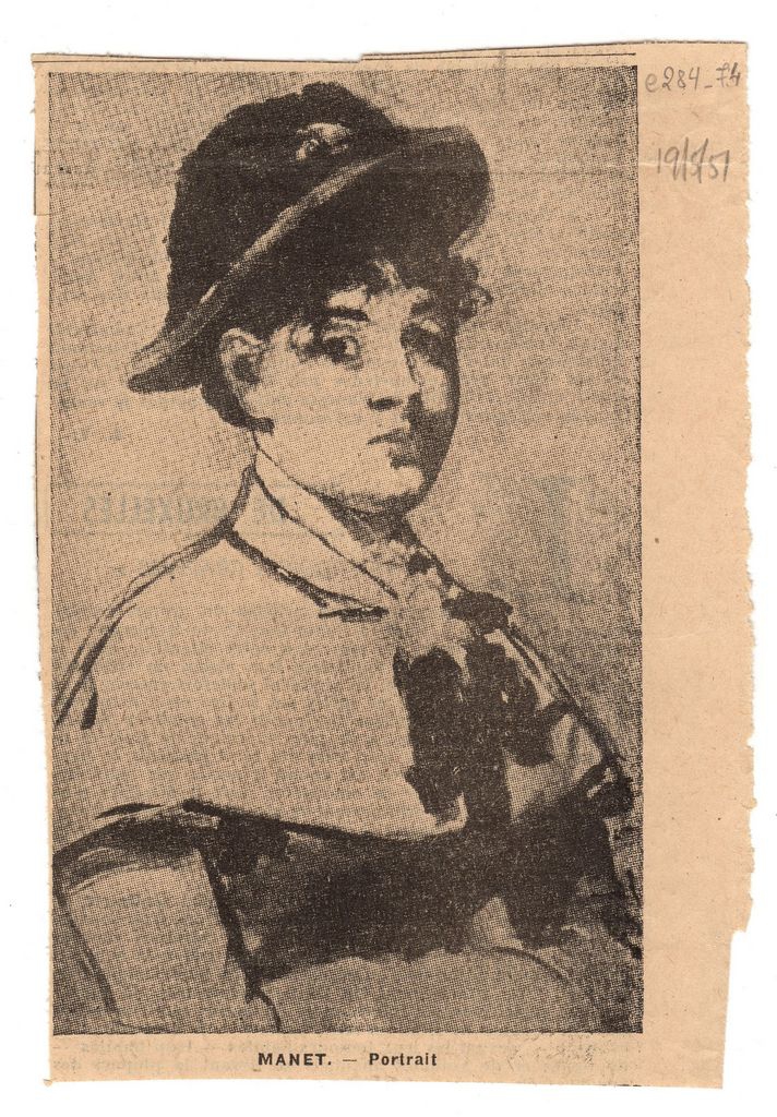 Αναπαραγωγή έργου του E. Manet “Προσωπογραφία”