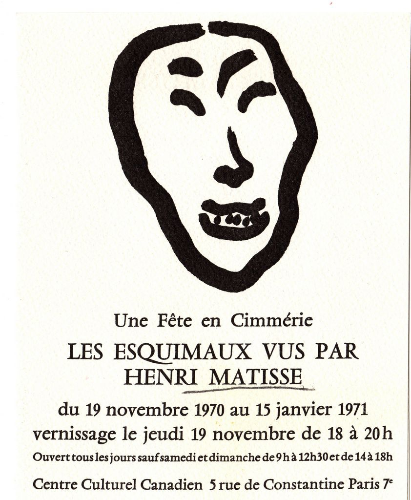 Έκθεση Henri Matisse “Les esquimaux vus par Henri Matisse”
