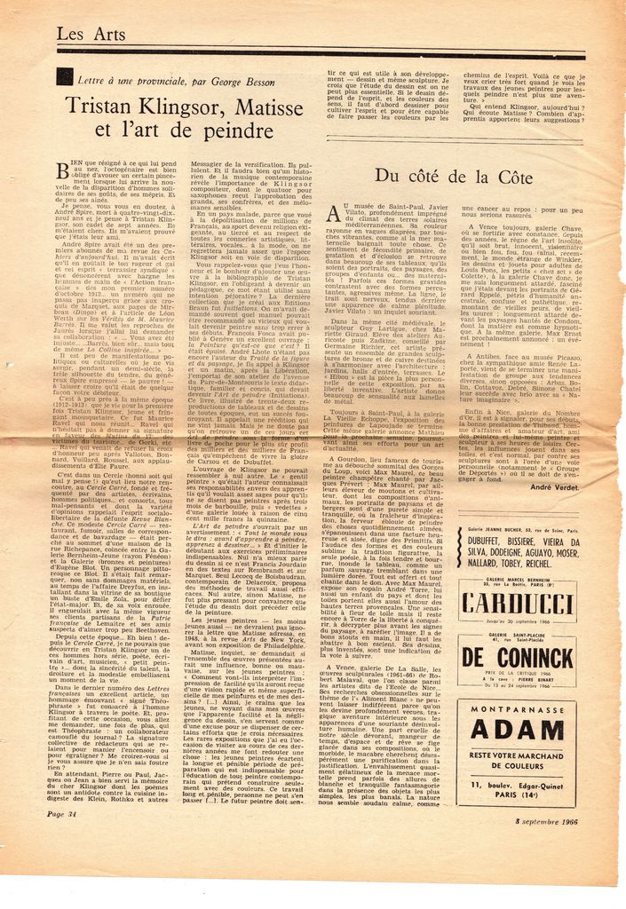“Double hommage à Lurçat et à la tapisserie contemporaine”