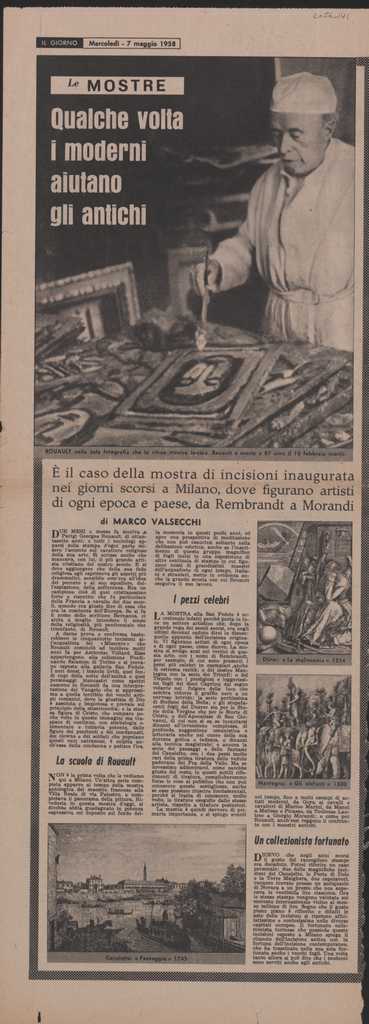 “Qualque volta i moderni aiutano gli antichi”
