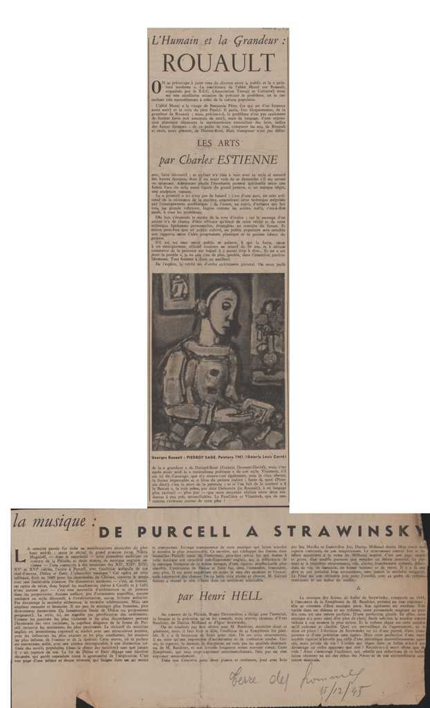 “L’humain et la grandeur: Rouault”