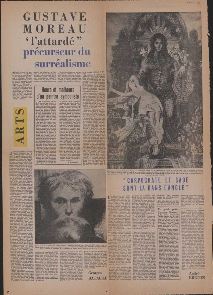 “Gustave Moreau ‘l’ attardé’ precurseur du surréalisme”