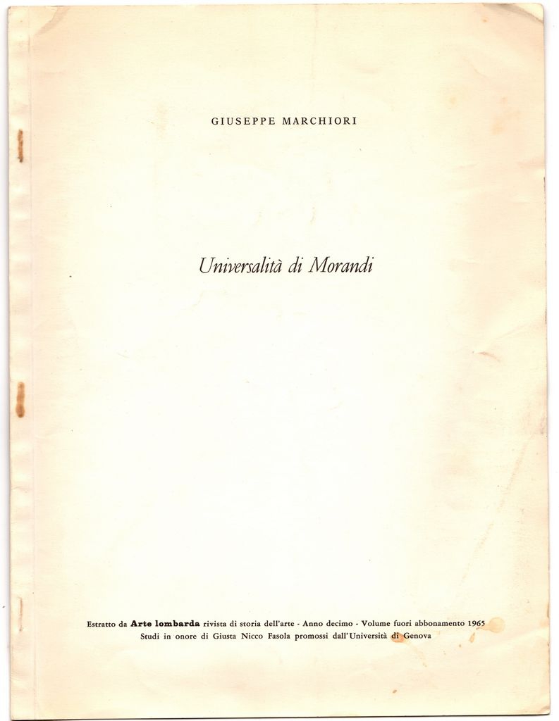 “Universalitá de Morandi”