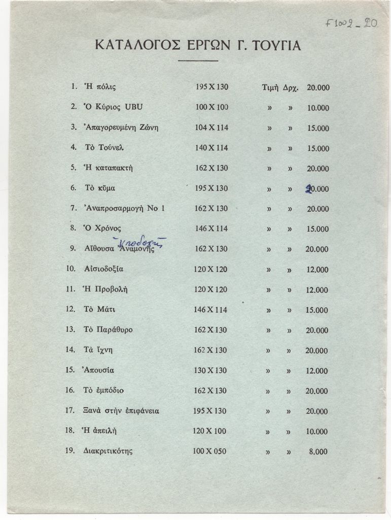 Έκθεση “Touyas”