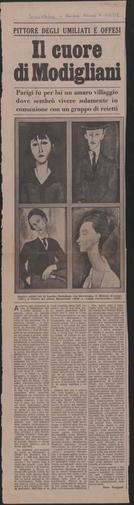 “Il cuore di Modigliani”