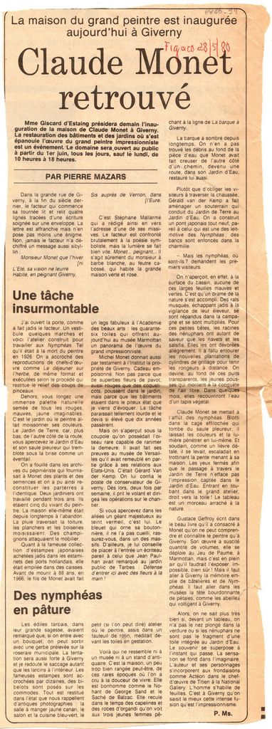 “Claude Monet retrouvé”