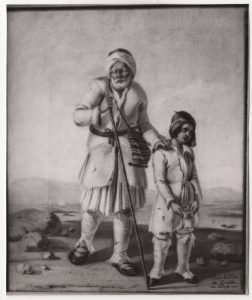 Αναπαραγωγή έργου του Δ. Τσόκου “Αγόρι που οδηγεί τυφλό”, 1849