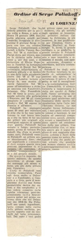 “Ordine di Serge Poliakoff”