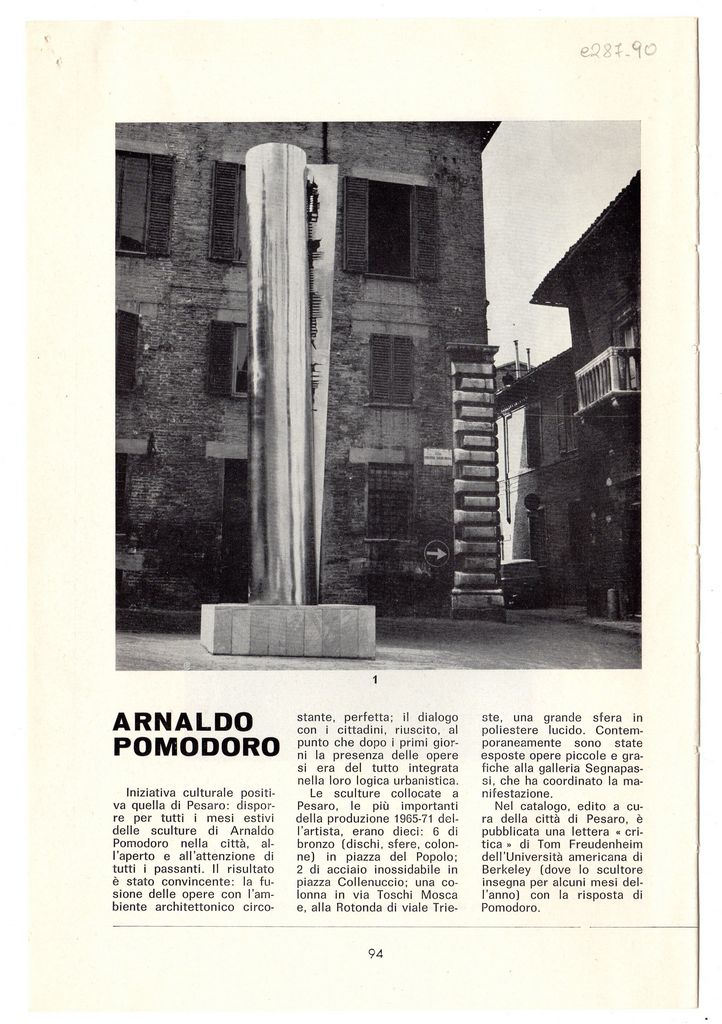 “Arnaldo Pomodoro”