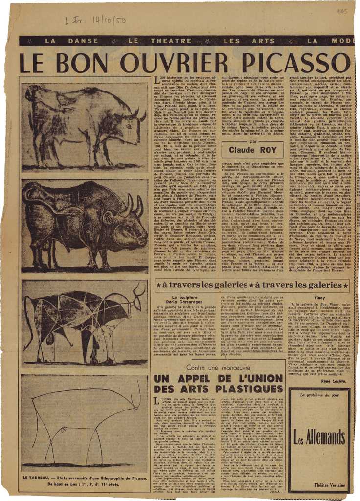 “Le bon ouvrier Picasso”