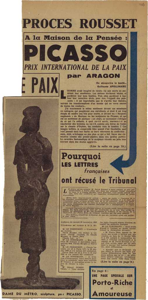 “Picasso. Prix international de la Paix”