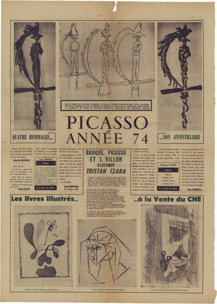“Braque, Picasso et J. Villon illustrent Tristan Tzara”