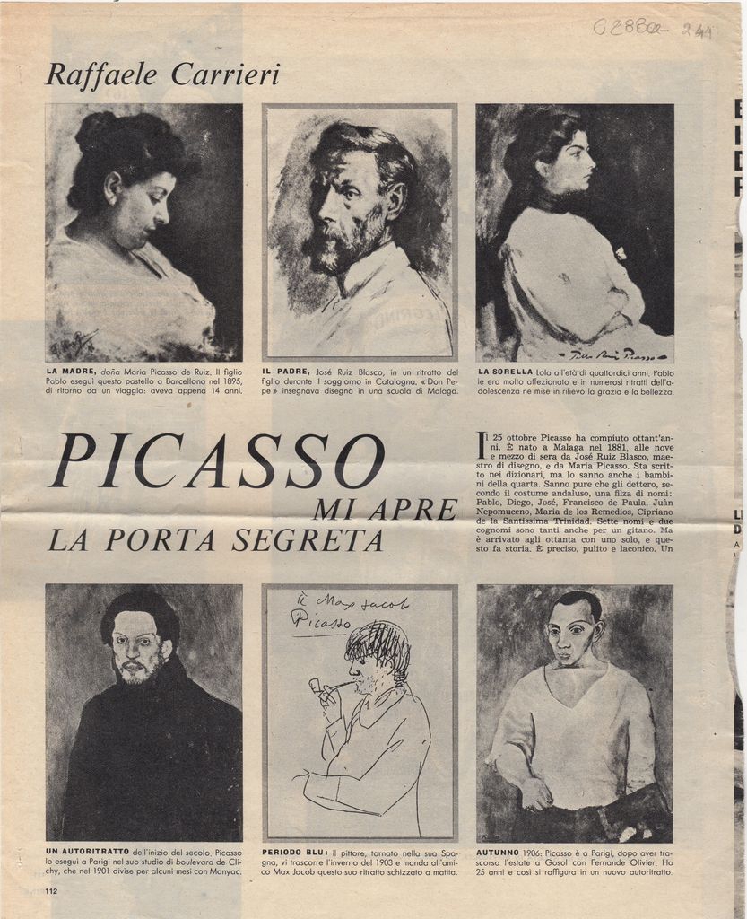 “Picasso mi apre la porta segreta”