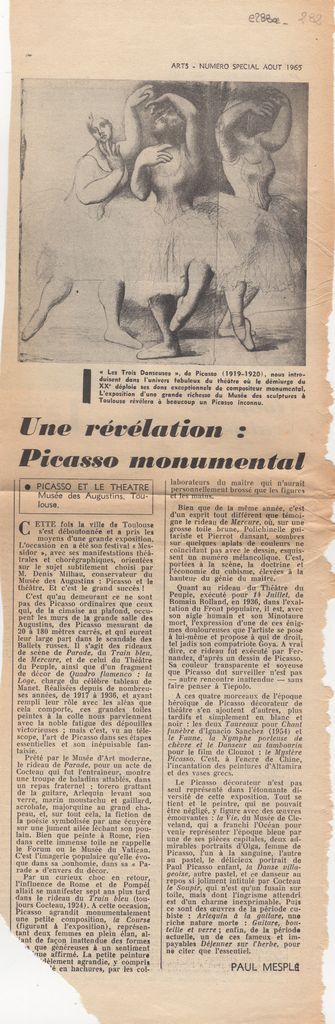 “Une révélation: Picasso monumental”