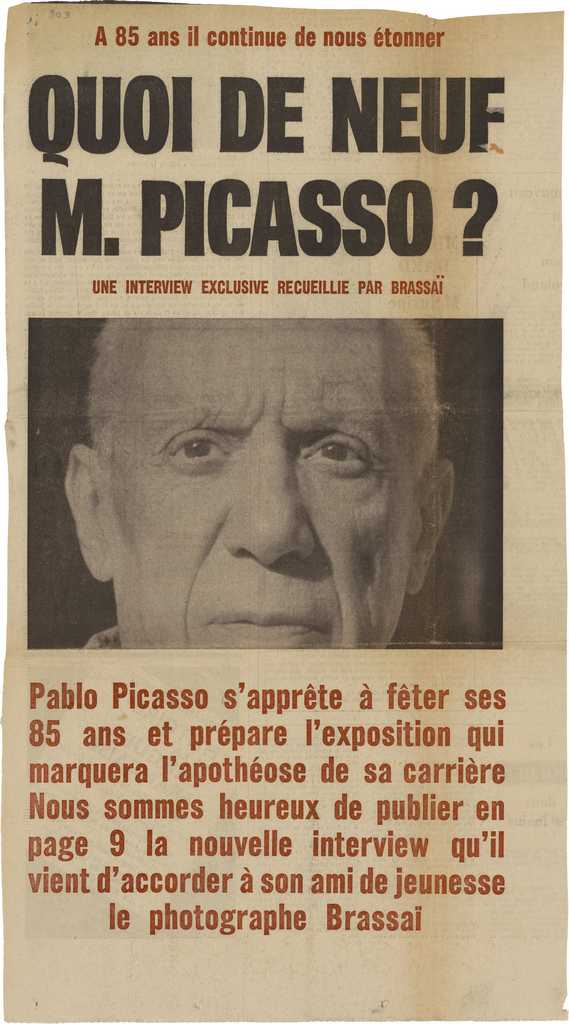 “Quoi de neuf M. Picasso?”