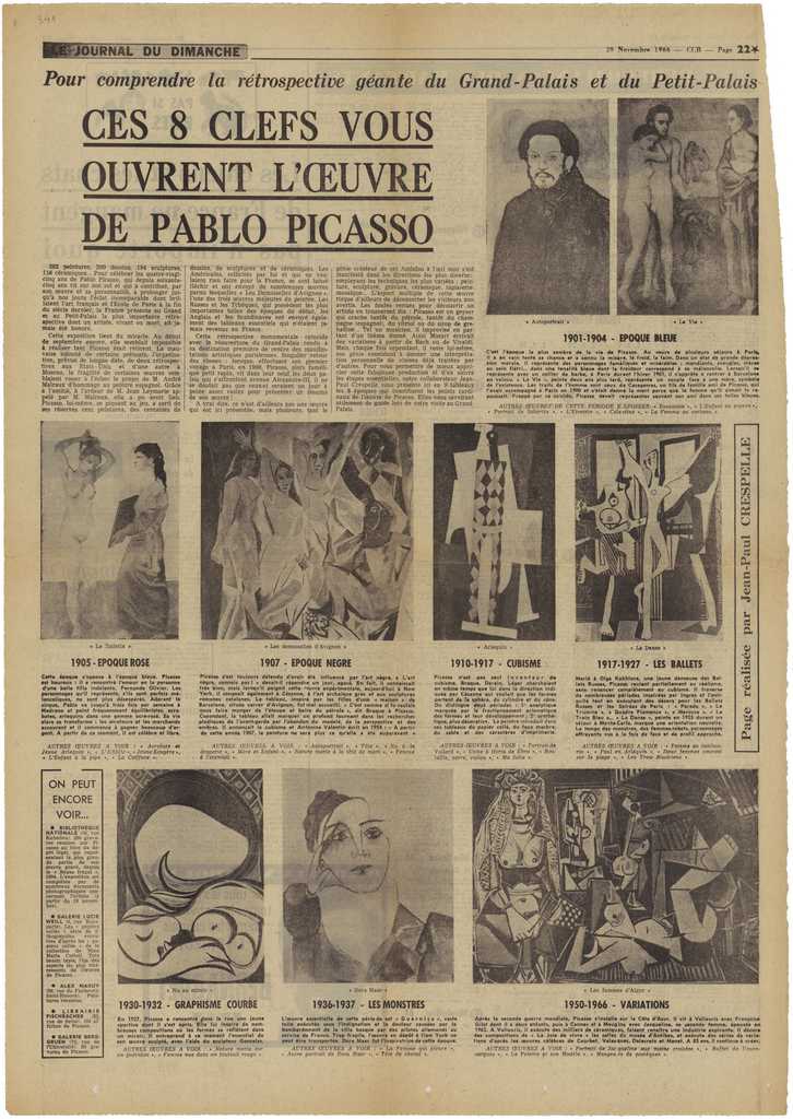 “Ces 8 cléfs vous ouvrent l’ oeuvre de Pablo Picasso”
