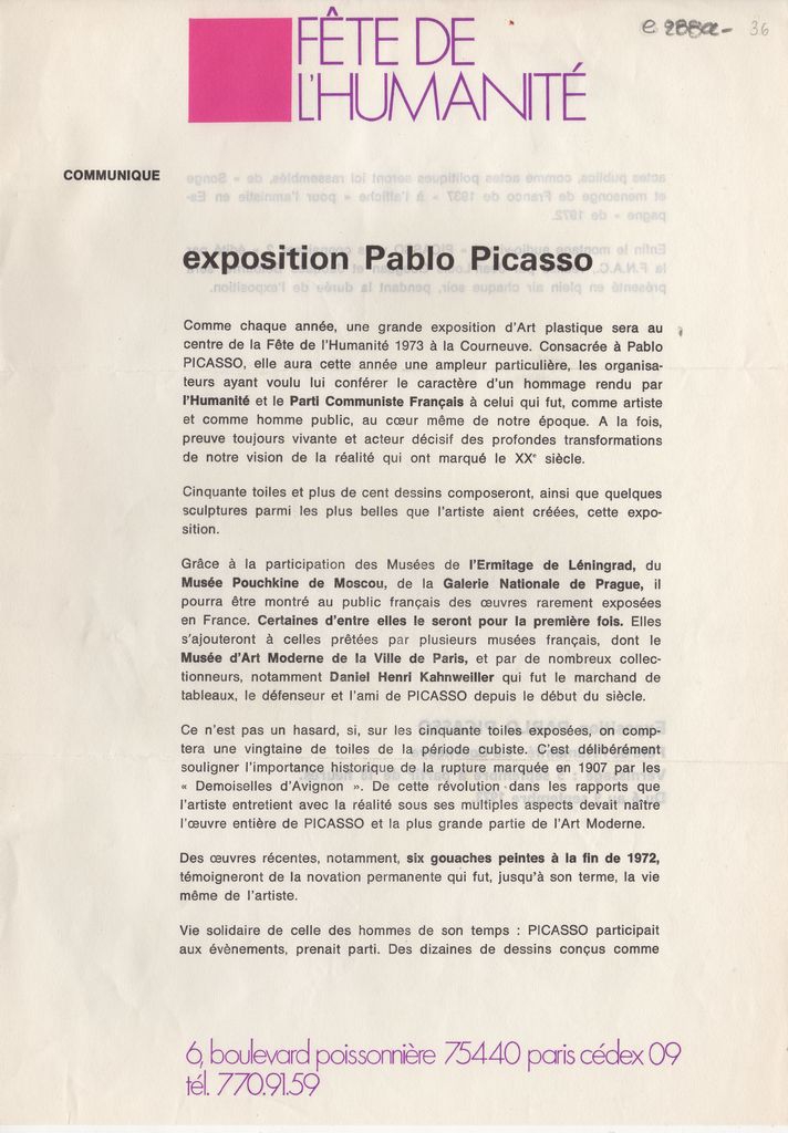 Έκθεση Pablo Picasso