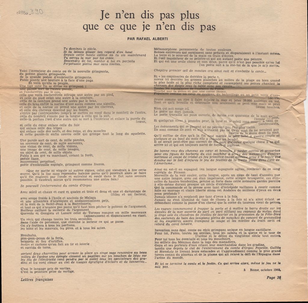 “J’ en dis pas plus que ce que je n’ en dis pas”