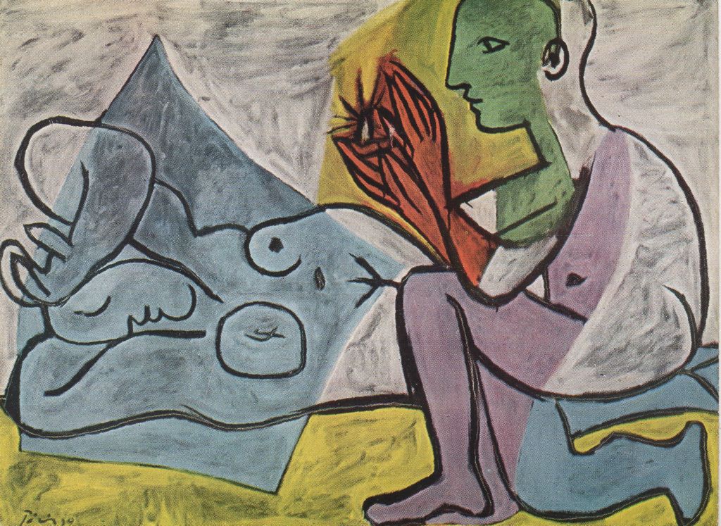 P. Picasso “Gli amanti” / Ευχετήρια κάρτα προς το ζεύγος Σπητέρη