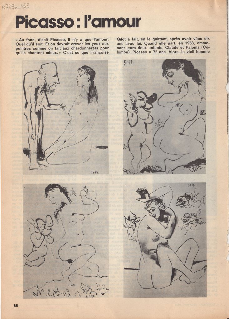 “Picasso: l’ amour”