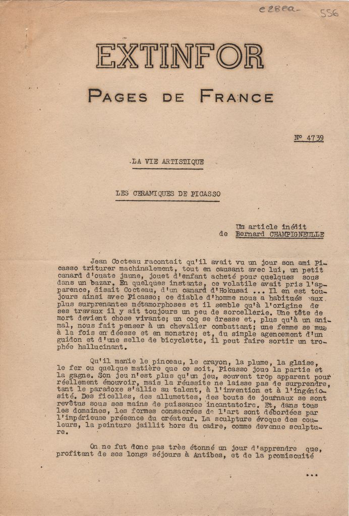 “Les céramiques de Picasso”