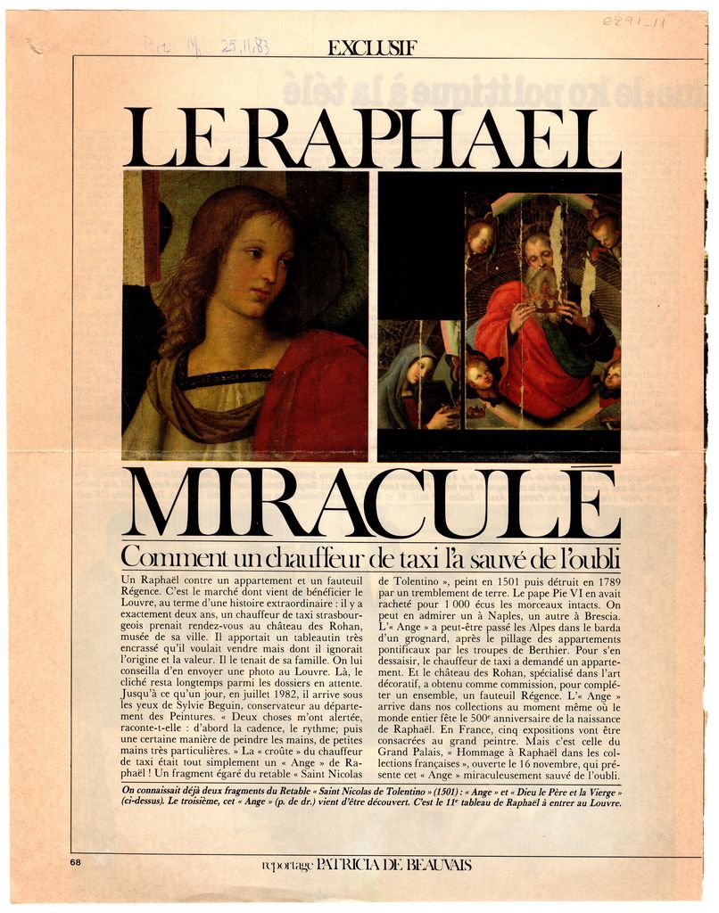 “Le Raphael miracule”