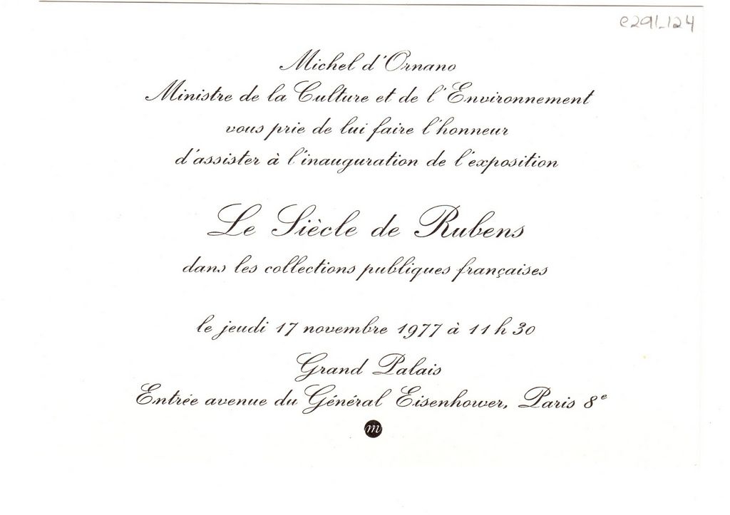 Έκθεση Peter Paul Rubens “Le Siècle de Rubens dans les collections publiques françaises”