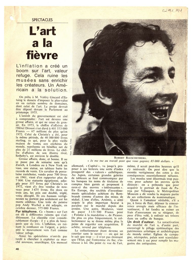 “L’ art à la fièvre”