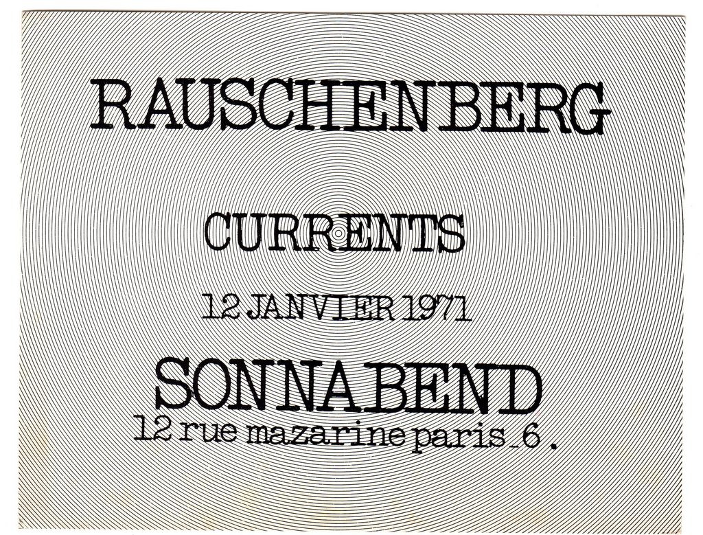 Έκθεση Robert Rauschenberg “Currents”
