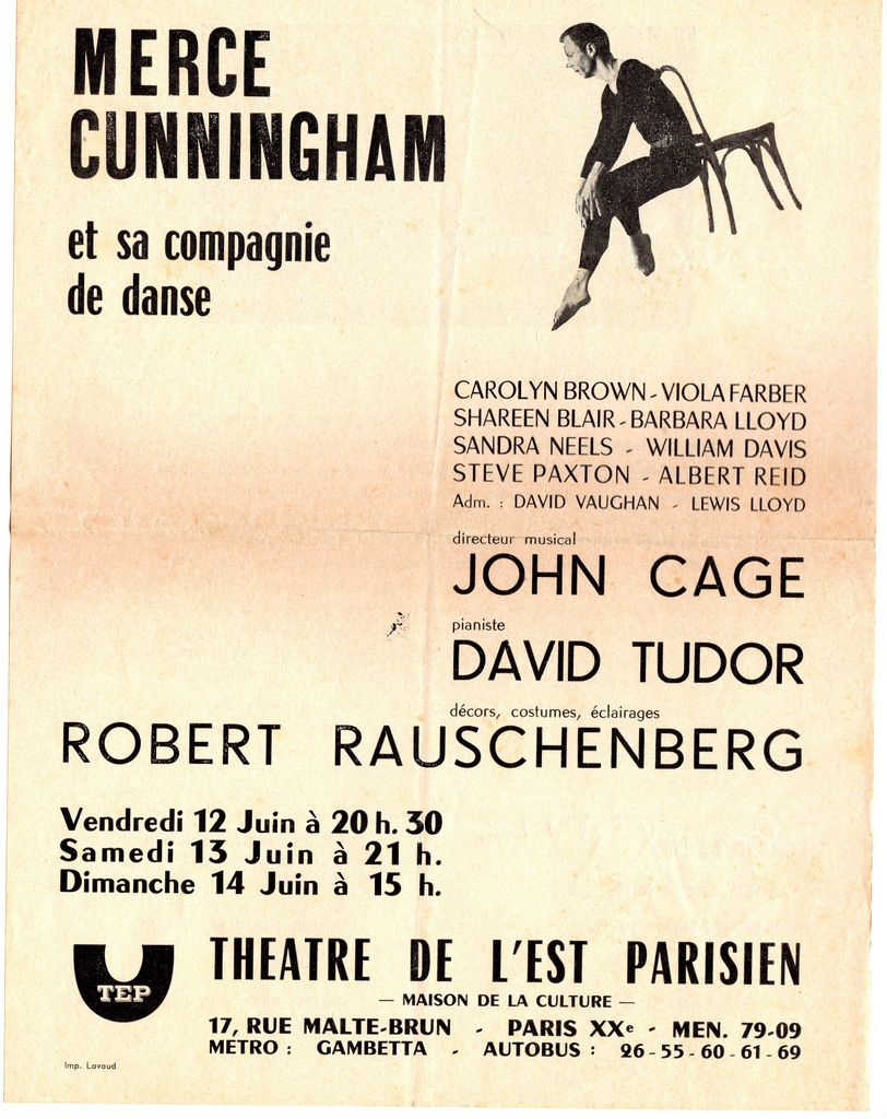 Παράσταση χορού “Merce Cunnignham et sa compagnie de danse”