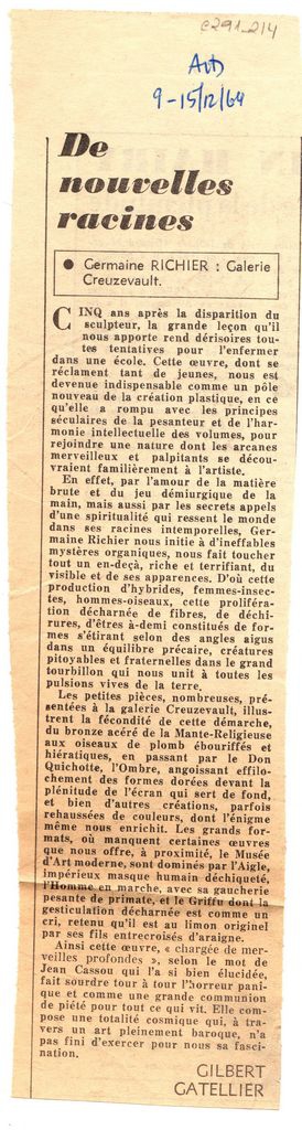 “De nouvelles racines”