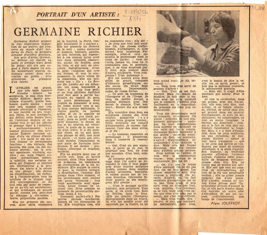 “Germaine Richier”