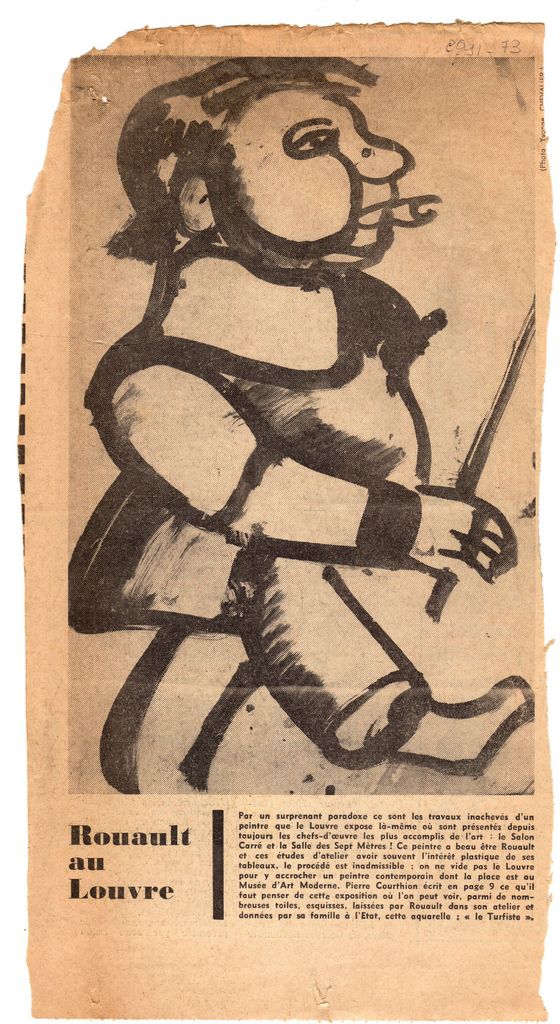 “Rouault au Louvre. Le journal intime d’ un ouvrier et d’ un croyant”