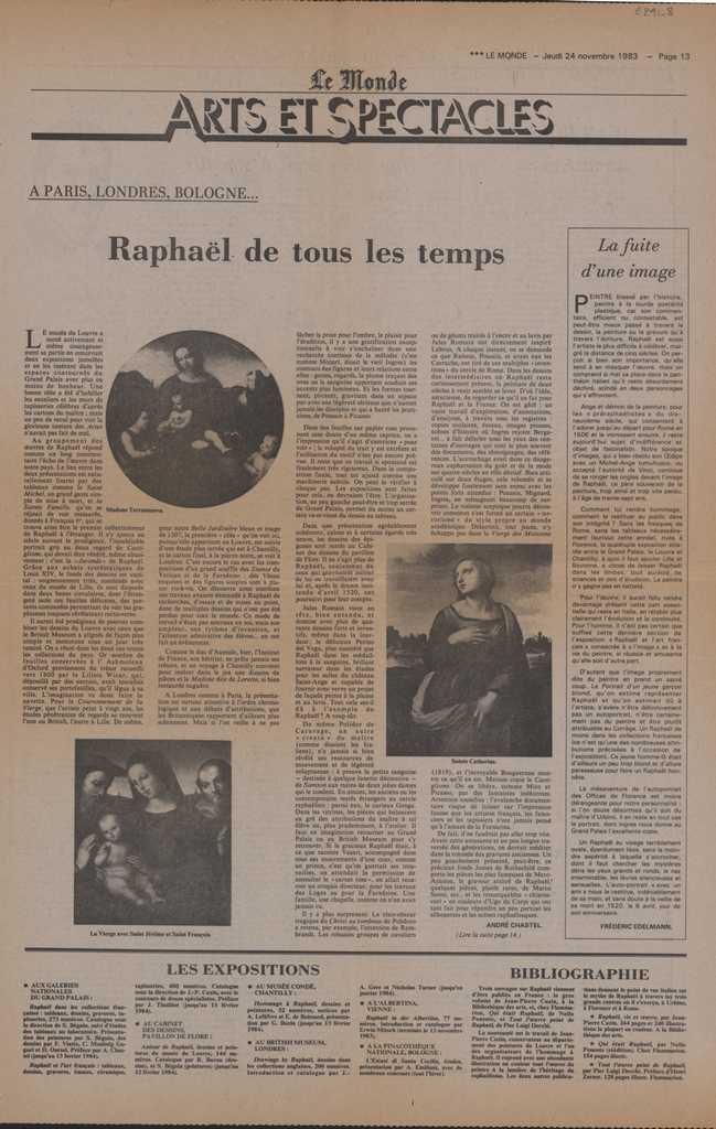 “Raphael de tous les temps”