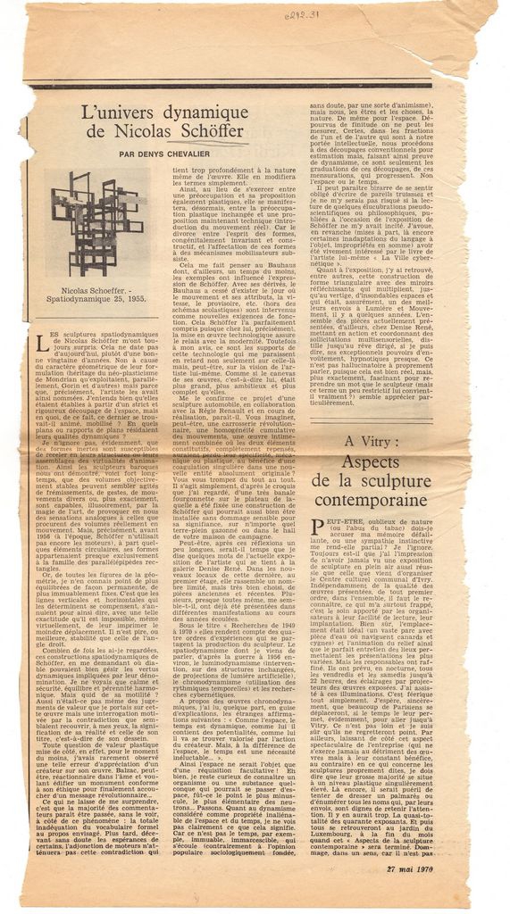 “L’univers dynamique de Nicolas Schöffer”