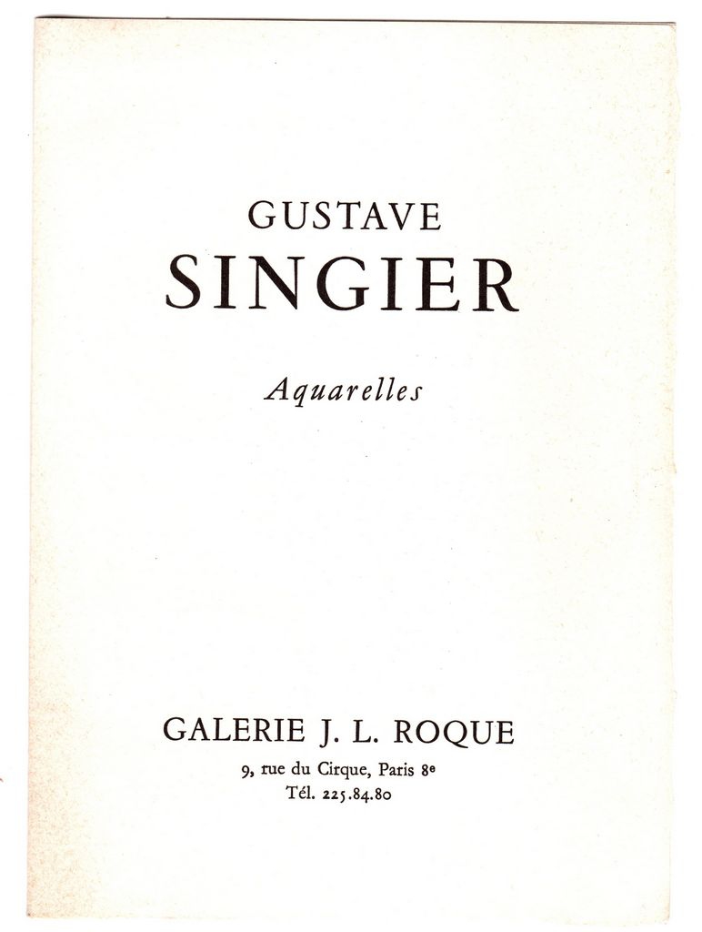 Έκθεση Gustave Singier