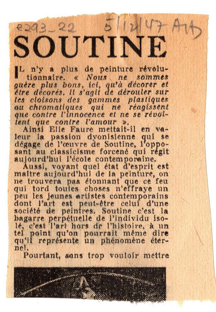 “Soutine”