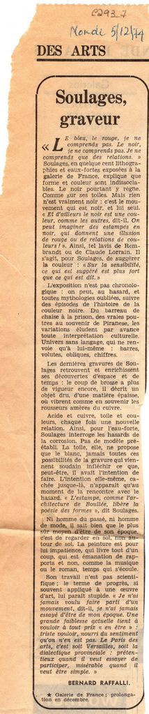 “Soulages graveur”