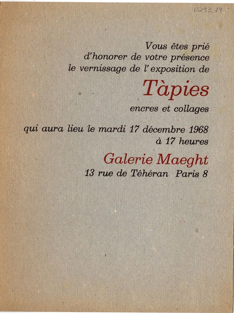 Έκθεση Antoni Tàpies